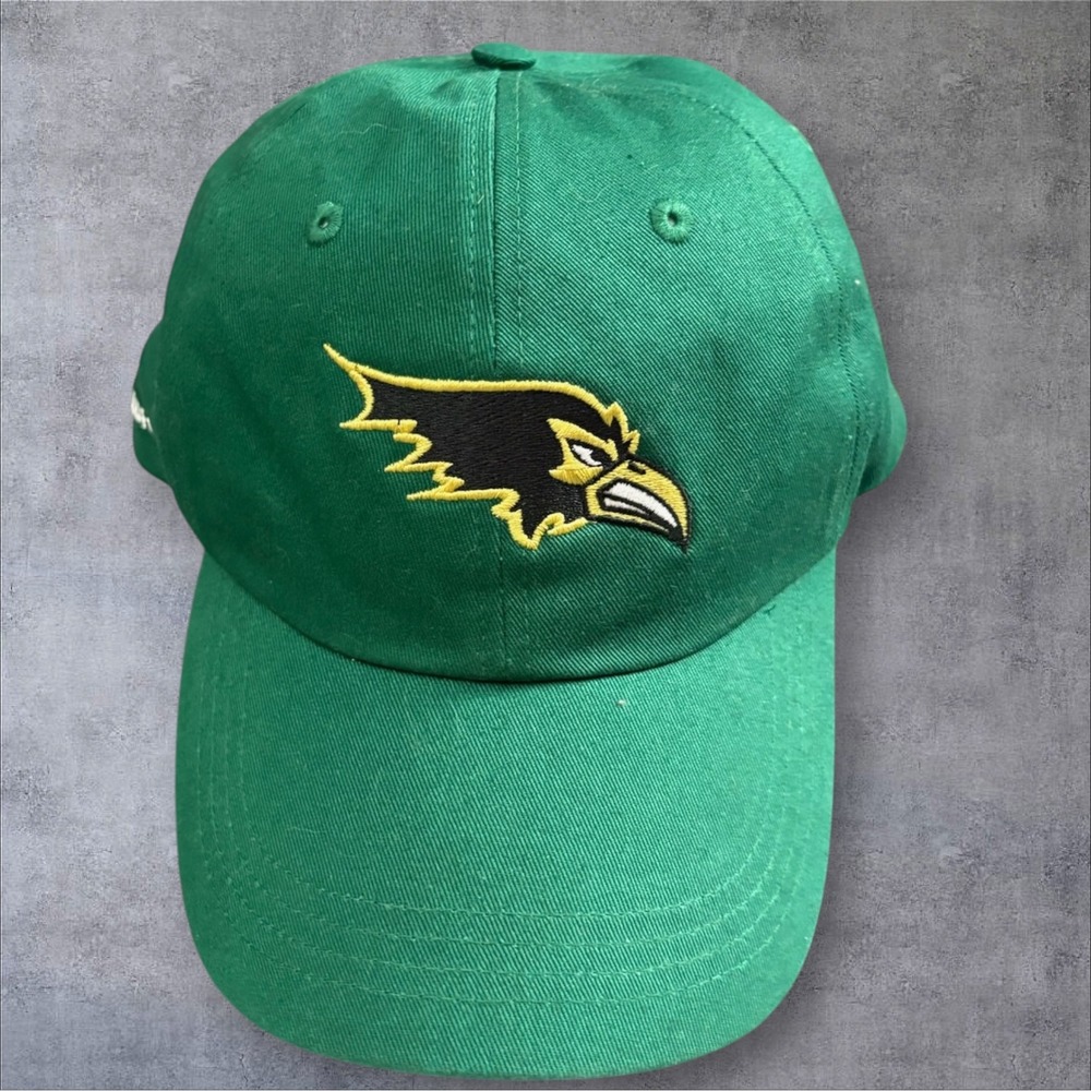 EUC Ahead Ravenscroft School Baseball Hat Green Embroidered Raven Zambrero Cap